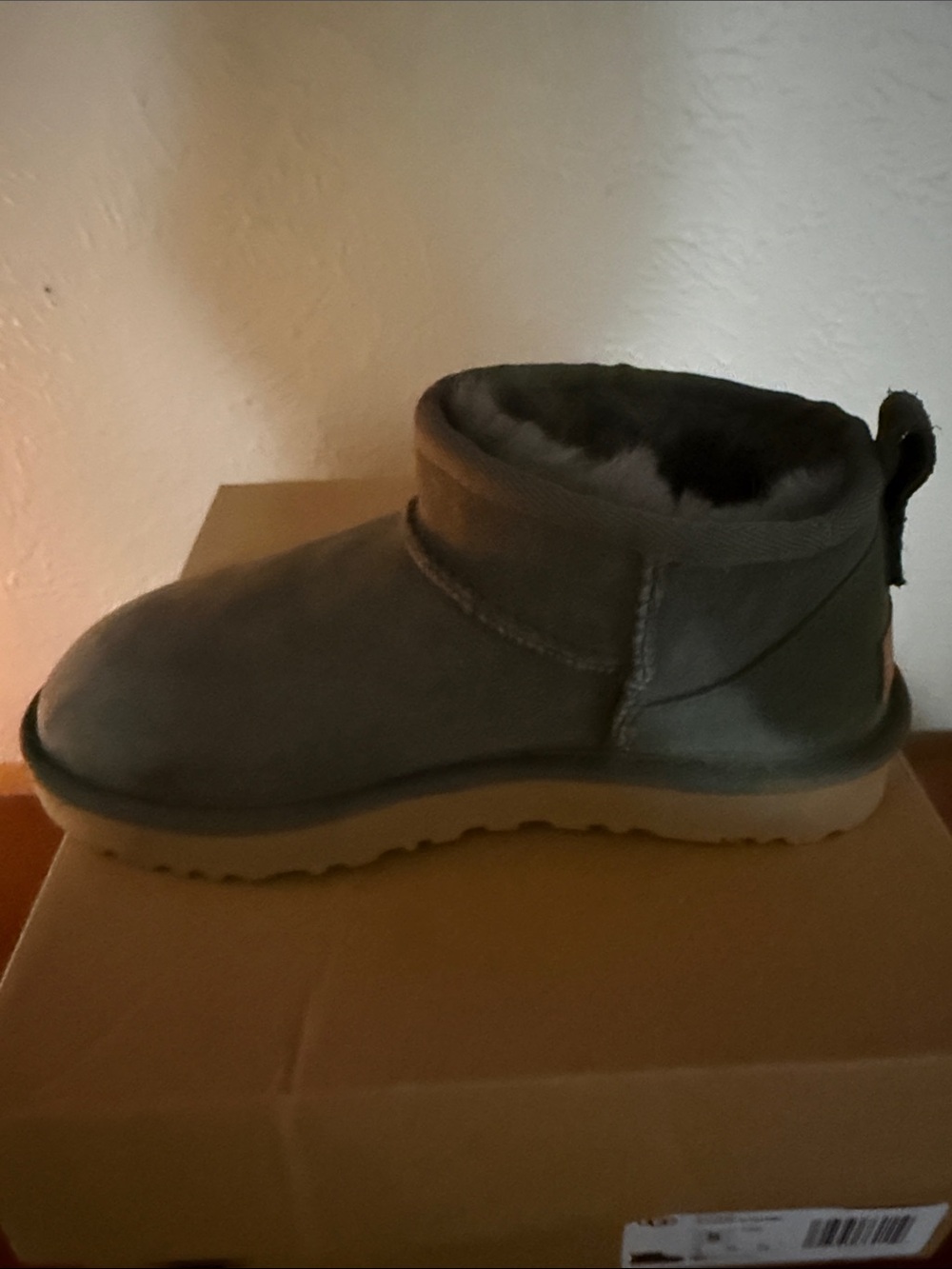 UGG Charcoal Suede Short Classic Ankle Booties - Picture 12 of 12